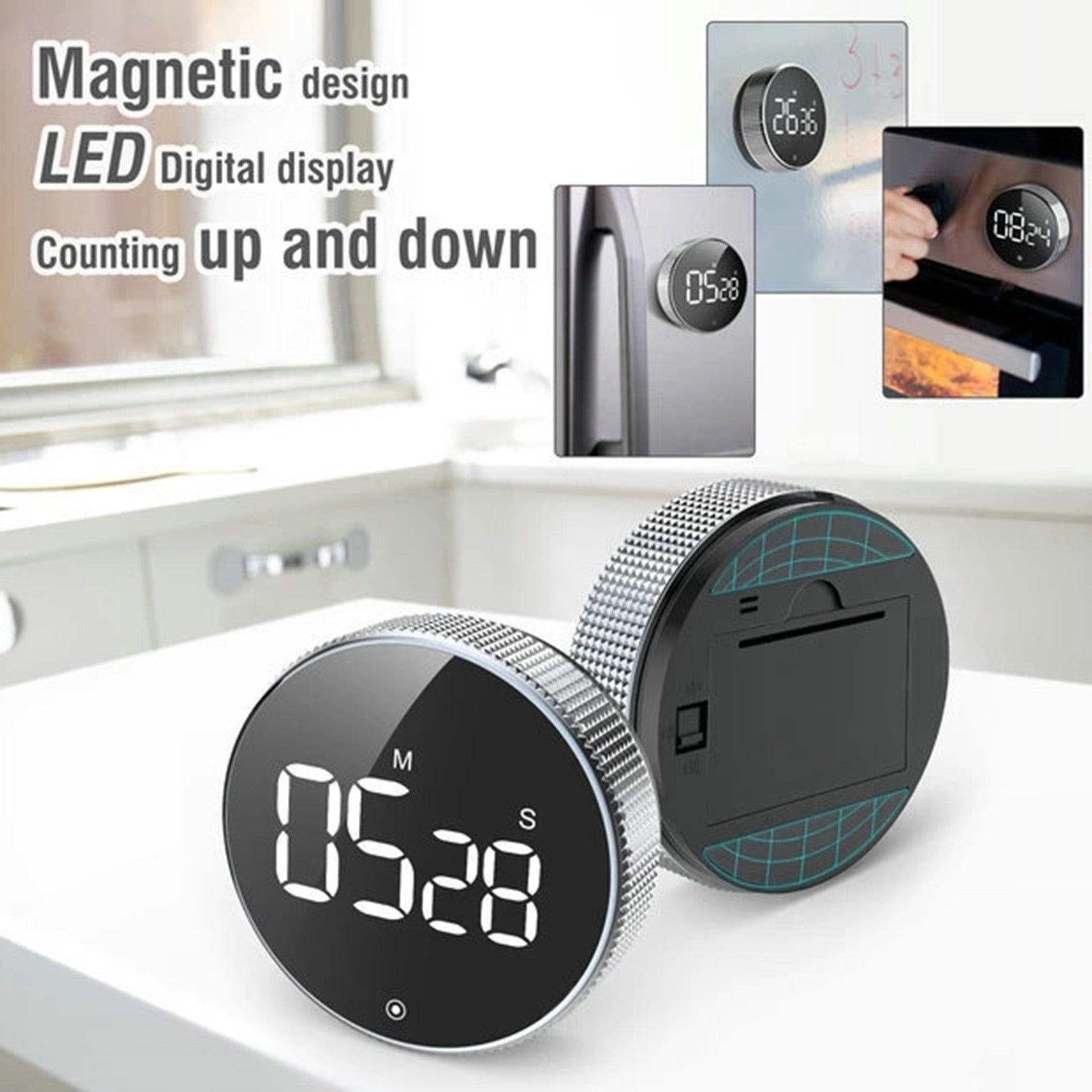 Magnetic Digital Timer Stopwatch